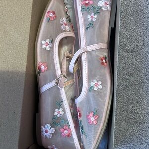 Wild Fable Pink Floral Flats